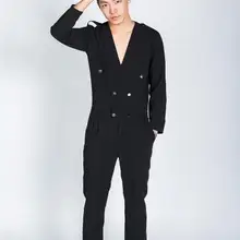 Сезон весна-осень; Новинка на заказ; Корейская версия повседневных брюк; хипстерские мужские комбинезоны; облегающие мужские брюки; комбинезоны. S-6XL