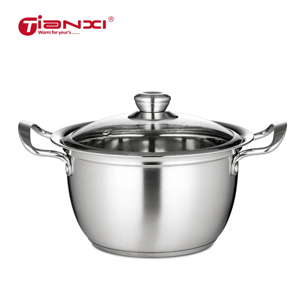 20 CM 304 Stainless Steel Soup Pots Thickened Mini Cookware Cooker