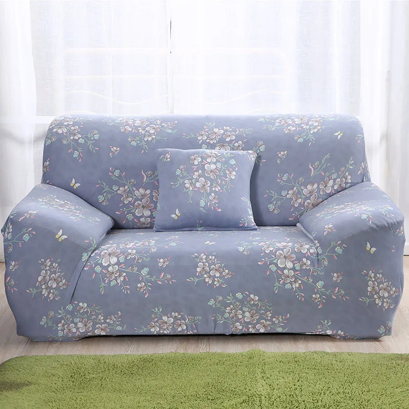 Скандинавский цветочный принт защитный чехол для мебели, для дивана крышка гостиной эластичный спандекс чехол из полиэстера секционный диван крышка - Цвет: 3