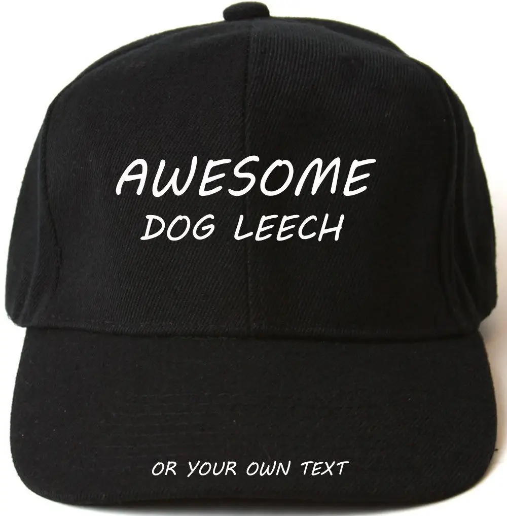 Напечатаны AWESOME DOG LEECH персонализированные бейсболки шляпа Рождественский подарок