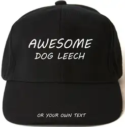 Напечатаны AWESOME DOG LEECH персонализированные бейсболки шляпа Рождественский подарок