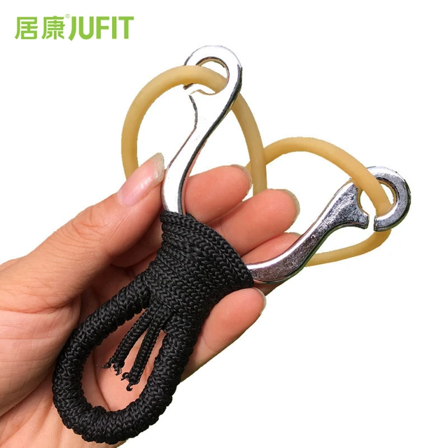 US $3.32 JUFIT Powerful Sling Shot Aluminium Alloy and wood Slingshot Outdoor Hunting Slingshot Hunt Accesso
