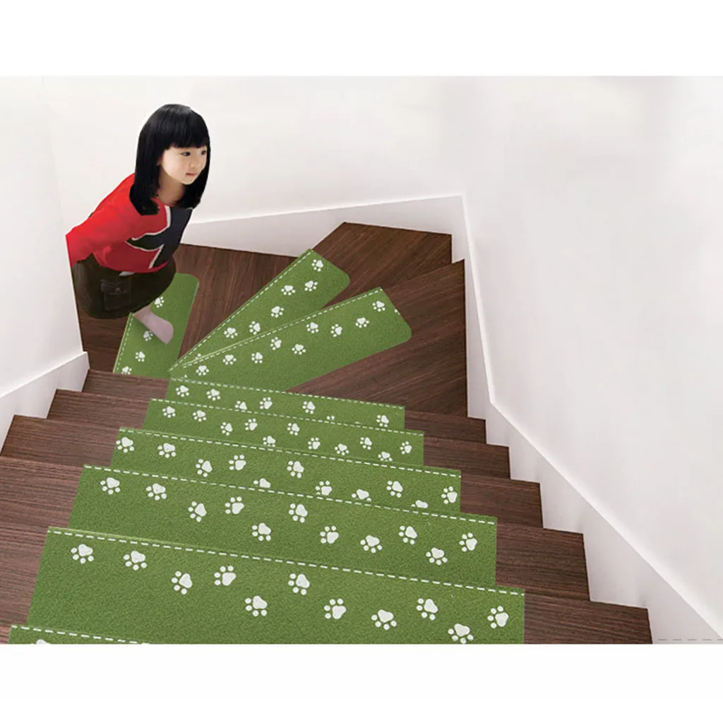 8Pcs Self-adhesive Stair Carpet Mat Step Staircase Non Slip Cover Pad Luminous Stair Mats Home Decorative felpudo deurmat 8Pcs Self-adhesive Stair Carpet Mat Step Staircase Non Slip Cover Pad Luminous Stair Mats Home Decorative felpudo deurmat