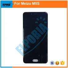 FLPORIA для Meizu M5S meilan 5s ЖК-дисплей+ сенсорный дигитайзер с рамкой черного цвета