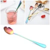 2022 New Vacuum Plating Stainless Steel Coffee Spoon Long Handle Tea Spoons Kitchen Hot Drinking Flatware Drop Shipping ► Photo 2/6