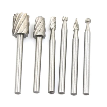 

Rotary Tool Mini Drill Bit Set Cutting Tools For Woodworking Knife Wood Carving Tools Kit Wood Tools Accessories 6pcs