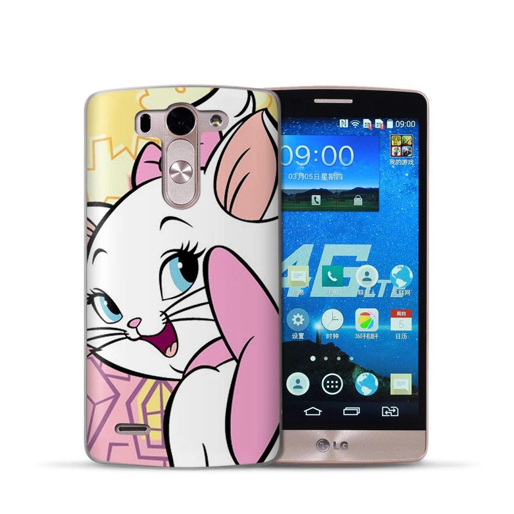 Милый чехол для телефона с кошкой LG G4 G5 G6 X Power 2 Screen Q6 Q8 K7 K8 K10 2017 чехлы принтом из
