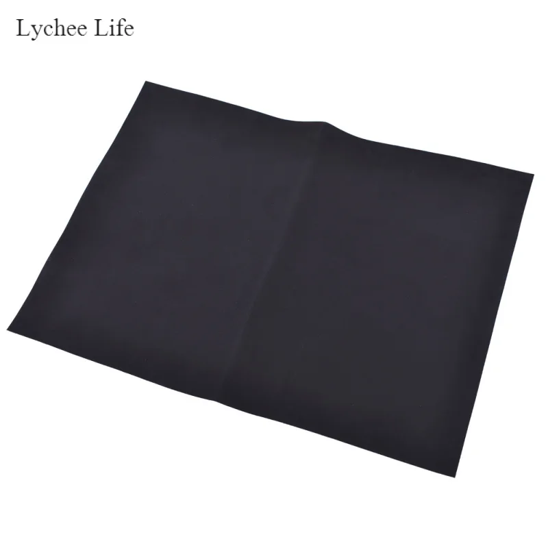 Lychee Life классический черный шитье одежды Синтетическая кожа ткань DIY ручной