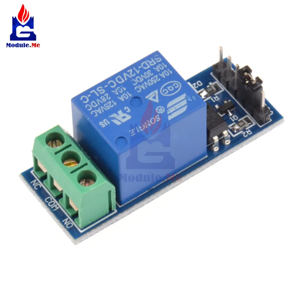 

12V 10A One 1 Channel Relay Module Optocouple Board Shield EL817 Optical Isolation AC 250V DC 30V For PIC AVR DSP ARM Arduino