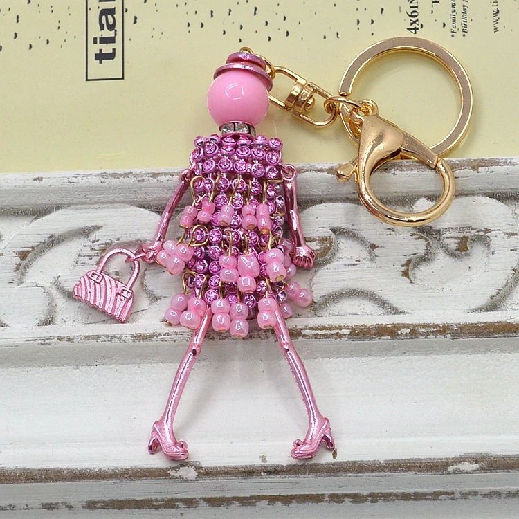 New desgin Doll girl keychains Jewelry Cute Figure Key chain lovely