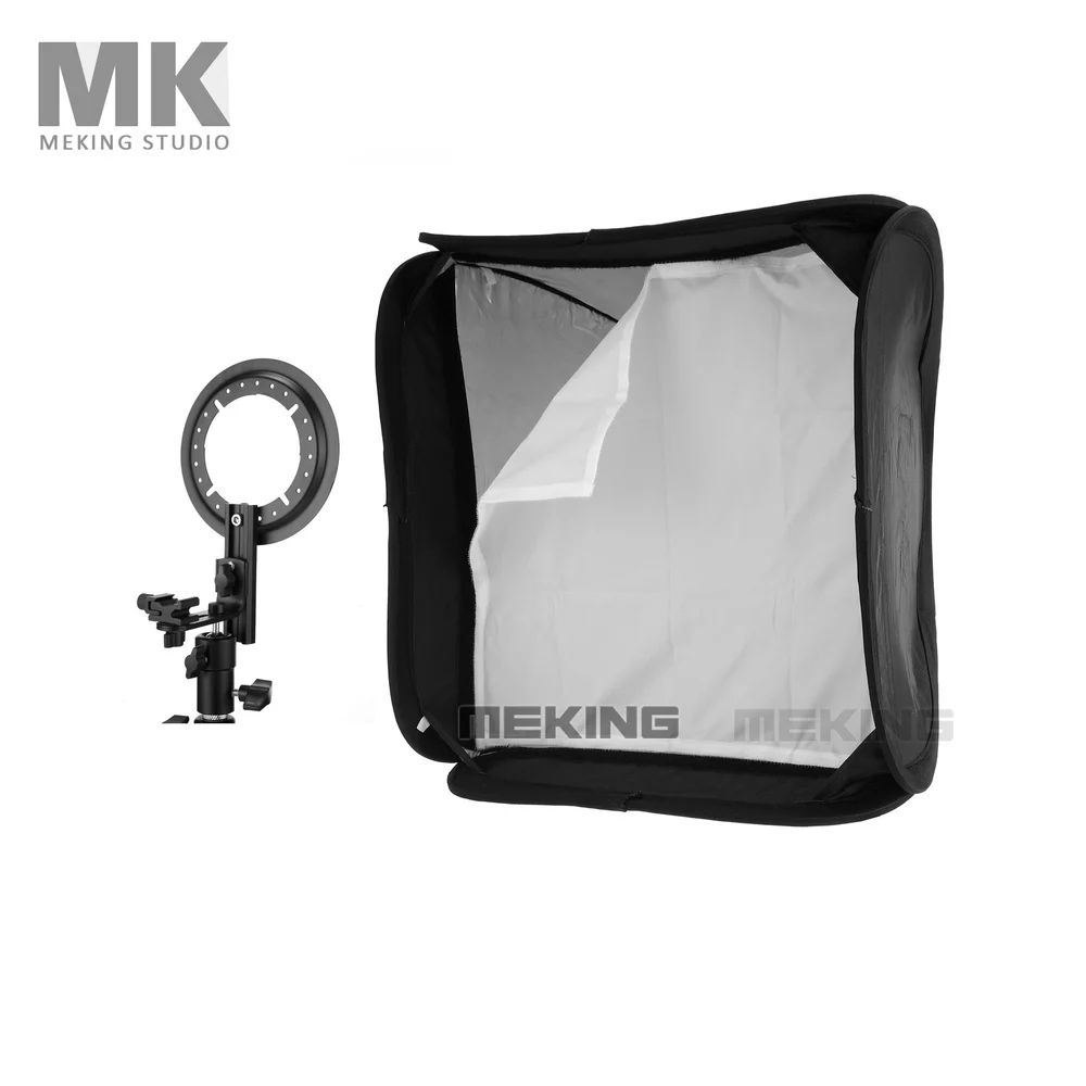 Meking E5050 софтбокс для вспышки Speedlite SpeedLight Flash 50 см 2" мягкая коробка с l-образным адаптером диффузор сумка для переноски