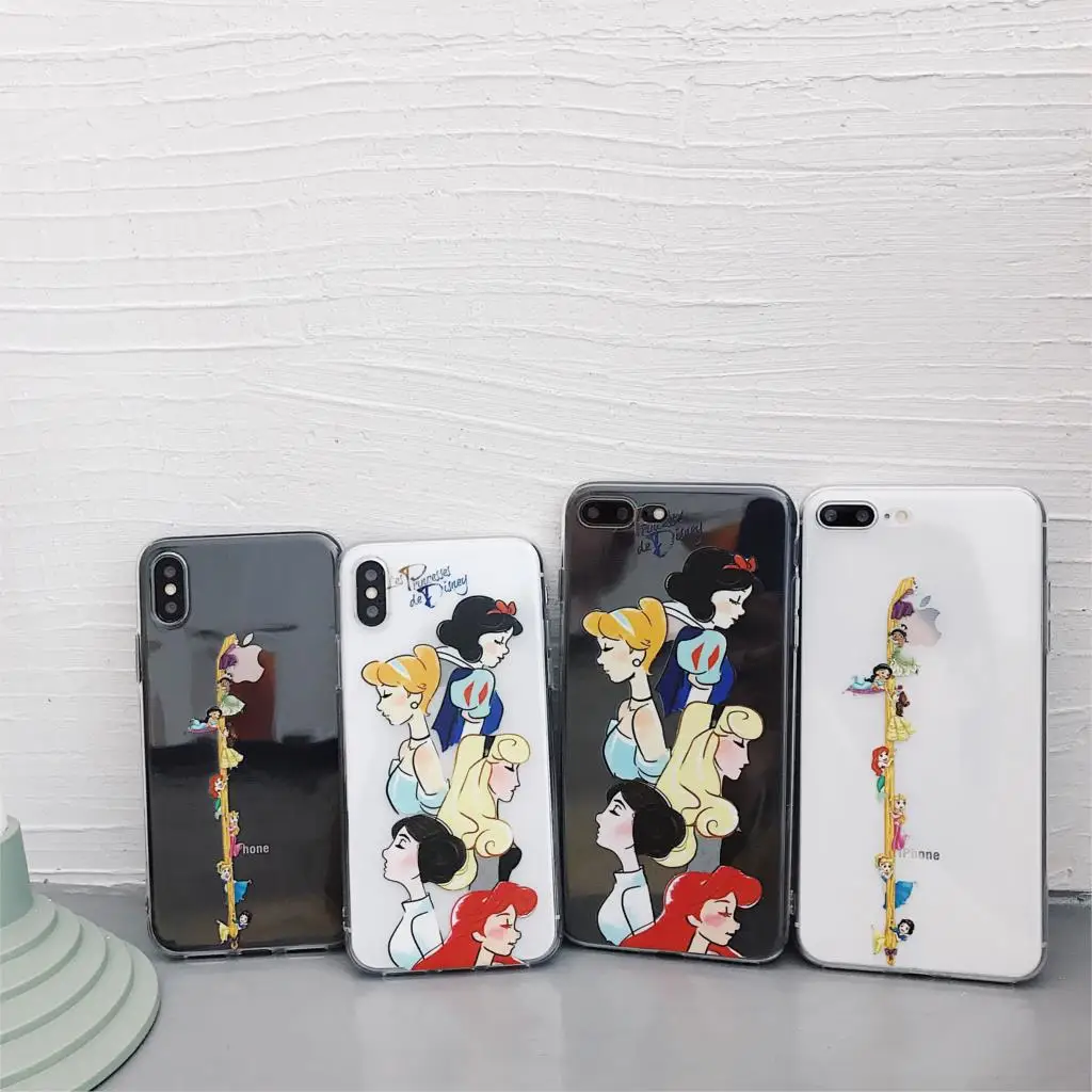 Disneys cute princess Alice Snow White Little Mermaid Rapunzel case