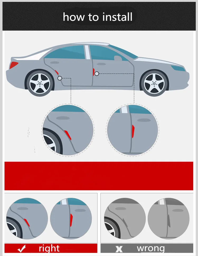 OLOTDI автомобиля Стикеры дверь протектор двери бокового края Защитные кожухи Стикеры s для универсальный автомобиль для укладки аксессуары из углеродного волокна