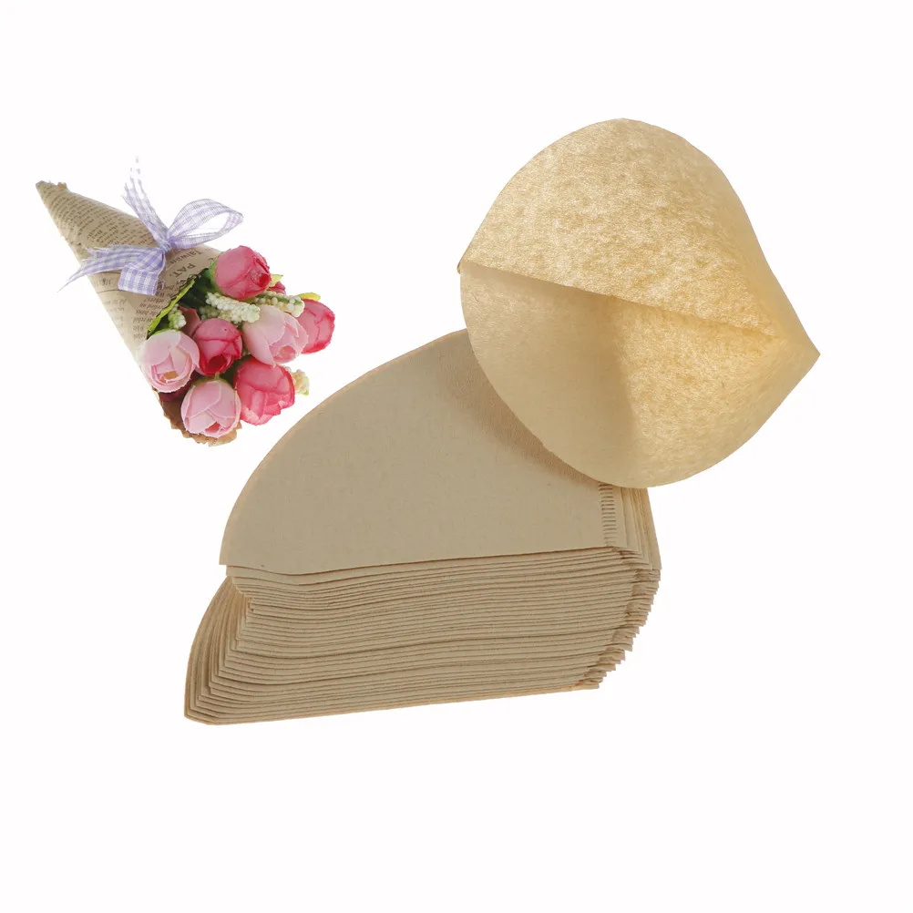 40pcs/set Green Tea Infuser Wooden Original Hand Drip Paper Coffee Filter Espresso Packs Bag Strainer | Дом и сад