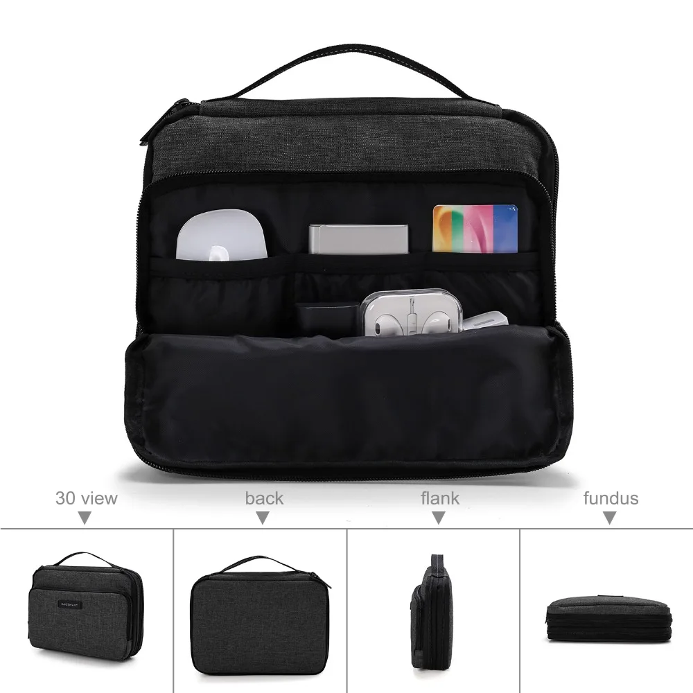 Bagsmart Portable Accessories Bag Design bag Large Capacity Electronic Organizers Water ResistantAir Travel Bag