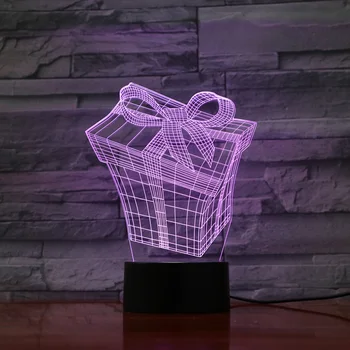 

3D Visual Bulb Optical illusion colorful table Lamp Multicolored Night Light Children Room Lighting Lampara Infantil Veilleuse