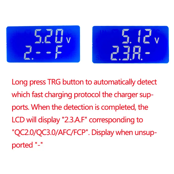 KZ35 электронная нагрузка постоянного тока usb type C QC2.0/3,0 AFC FCP триггеры батарея тестовый измеритель емкости разряда