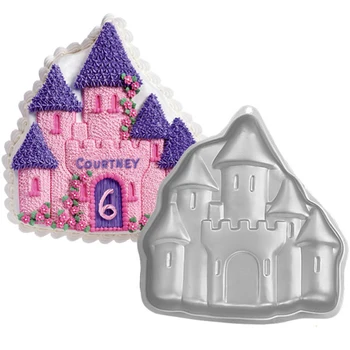 

Castle Cake Mould Reusable Aluminum Alloy Sugarcraft For 3D Bread Chocolate Cheese Polymer Clay Baking Mold Kitchen Tools Bakery