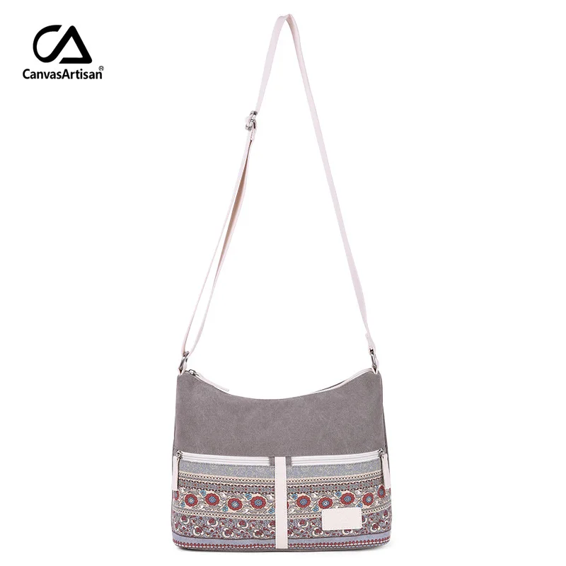 Tanie Damska torba na ramię płótno w stylu Retro damski, w kwiaty Bolsos Mujer codzienna torba podróżna torba kurierska damska Crossbody torby damskie Bolsas