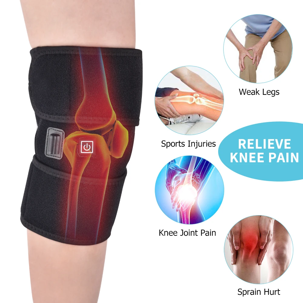 Knee Brace Pads Physiotherapy Heating Therapy Knee Support Brace Old Cold Leg Arthritis Injury Pain Rheumatism 2