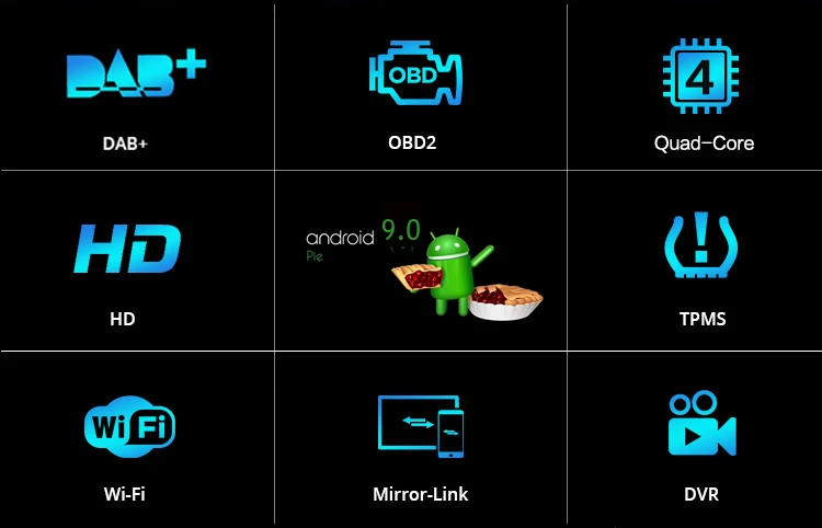 Best COIKA 7" Android 9.0 System Car GPS Navi Receiver For Honda Civic 2+16G RAM Radio Stereo RDS WIFI Google SWC BT Music OBD DVR 6