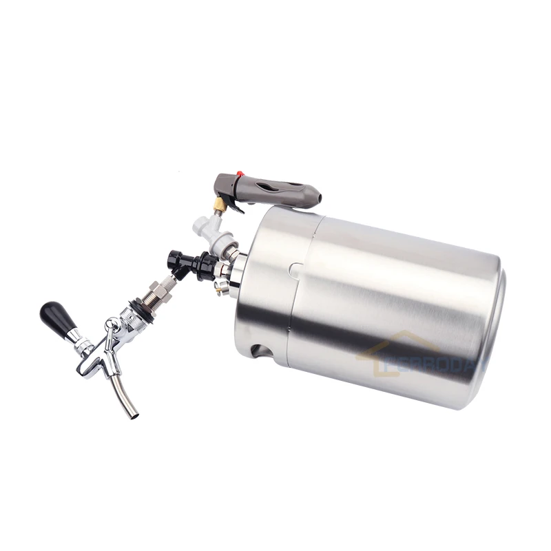 Homebrew 5L мини бочонок пивной Ворчун копья с смесителем CO2 инжектор Премиум 304