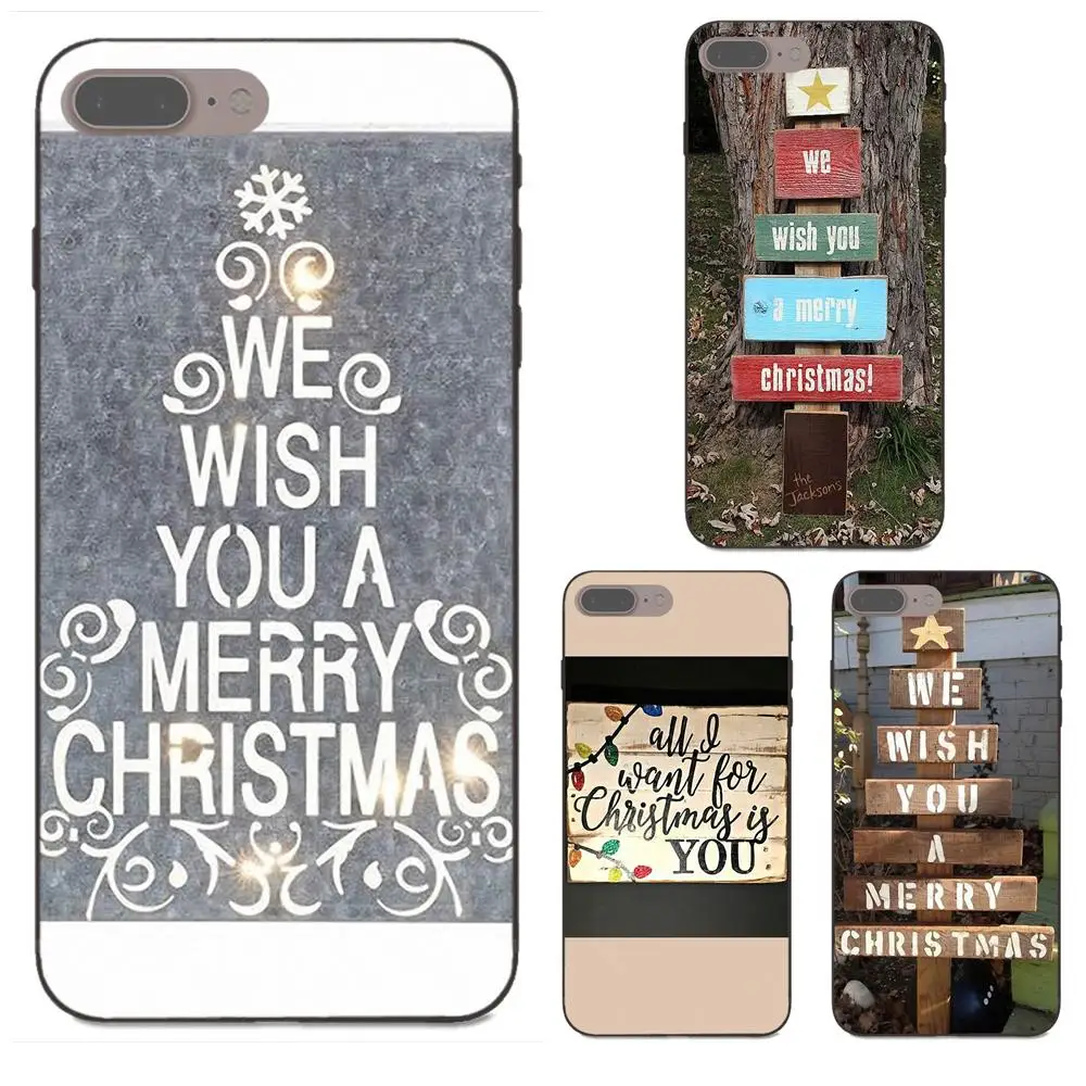 

For Xiaomi Redmi Note 2 3 4 4A 4X 5 5A 6 6A Plus Pro S2 Y2 Soft Accessories Pouches We Wish You A Merry Christmas