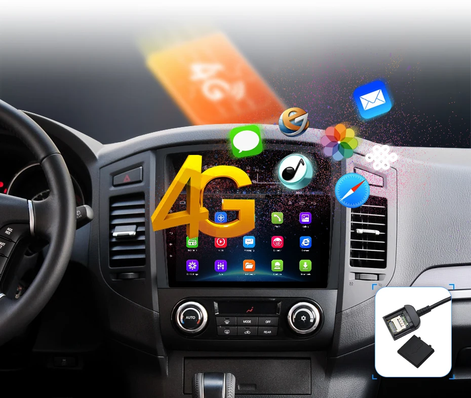 Excellent AWESAFE 2 din Android Car DVD Player GPS for Mitsubishi Pajero 2004 2005 2006 2007 2008 2009 2010 2011 2012 2013 2014 Radio 5