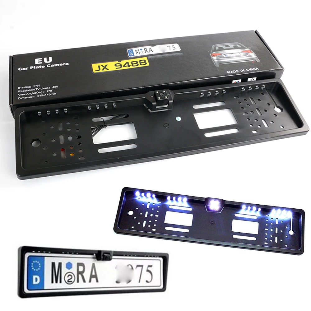 Car EU European License Plate Frame Camera Front Rear View Camera Auto Reverse Backup font b