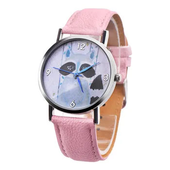 

Gofuly Children Civet Cats Retro Design Leather Band Analog Alloy Quartz Wrist Watch Luxury Brand Leather Watches