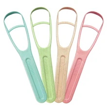 Пшеничный стебель уход за полостью рта язык скребок для чистки зубная щетка для гигиены полости рта инструменты для ухода за зубами очистка языка случайный цвет