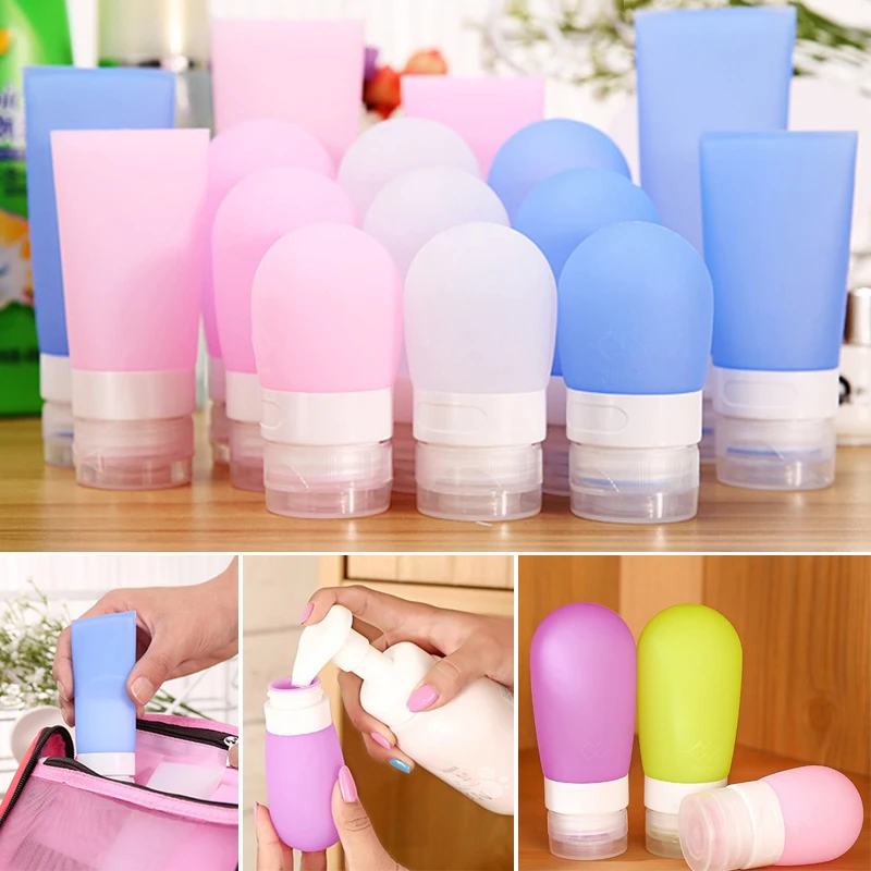 Buy 2pcs Travel Refillable Bottles Silicone Skin Care