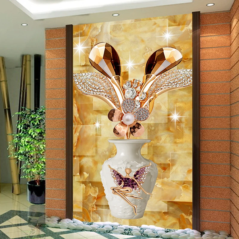 Gratuit Images Papier Peint Photo Personnalise Luxe 3d Stereoscopique Vase Entree le plus cool salutations