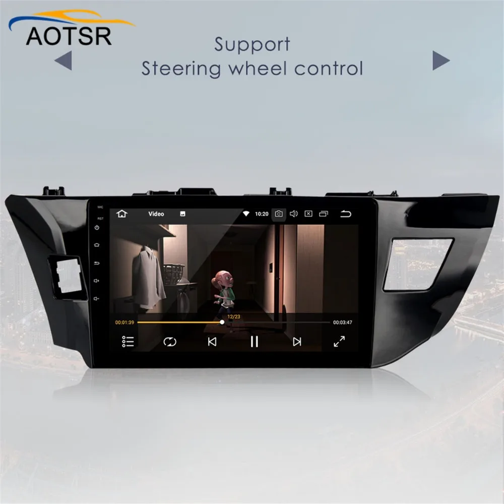 Perfect 10.2" Android 8.0 Car GPS Radio Player head unit for Toyota Corolla 2014 2015 2016 with OCta Core 4GB+32GB Autostereo Multimedia 5
