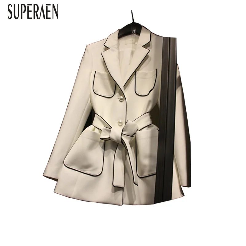 Most effective  SuperAen Spring and Autumn Korean Style Women Suit Jacket Solid Color Wild Casual Fashion Ladies Ja