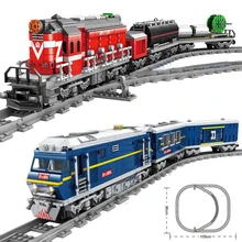City Train Power-Driven Diesel Rail Train Cargo With Tracks Set Model Technic Building Blocks Assembly Toys for Children цена City Train Power-Driven Diesel Rail Train Cargo With Tracks Set Model Technic Building Blocks Assembly Toys for Children цены онлайн