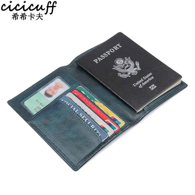 CICICUFF держатель водительских прав масло воск натуральная кожа на обложке для паспорта сертификат файл Органайзер чехол сумка Кошелек Мягкий
