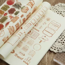 vintage travel diary building transparent silicone clear stamp for scrapbooking DIY craft decoration stamp kids stationery