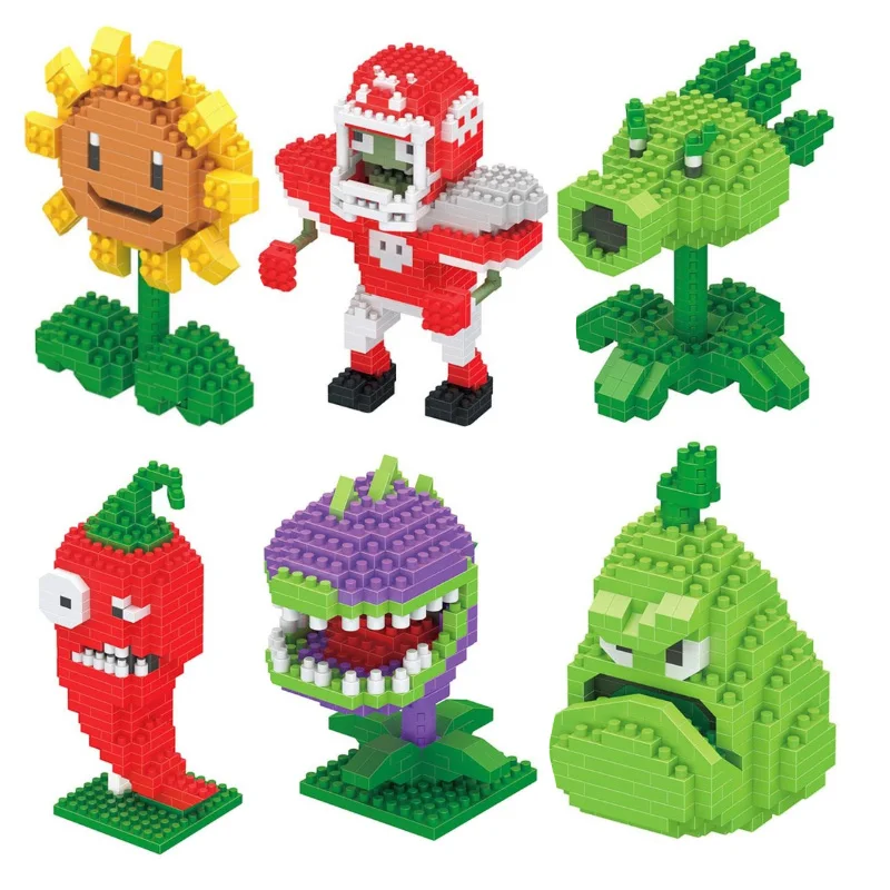 

Plants Vs Zombies Set Anime Garden Maze Struck Game Building Blocks Bricks Compatible With Legoingly