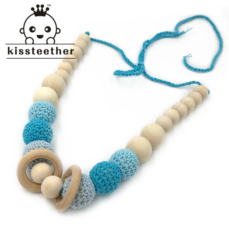 wooden teething necklace