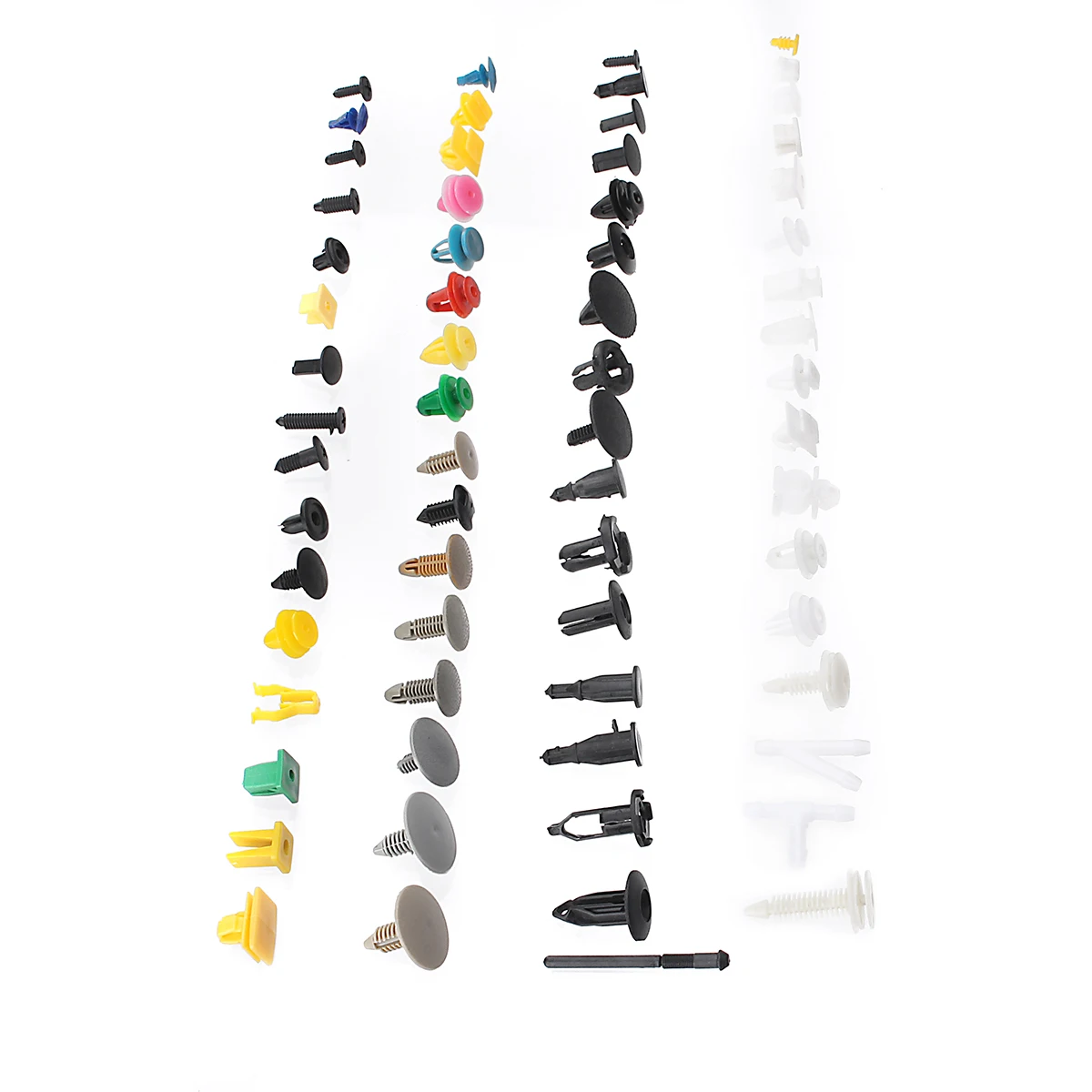 500x Mixed Plastic Auto Car Fastener Clip Bumper Fender Trim Rivet Door Panel