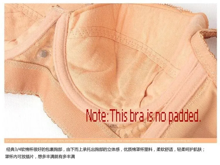 This bra is no padded.