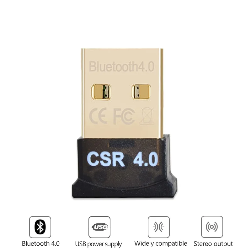 

Bluetooth Transmitter for Headphone Speaker PC Car Stereos MP3 MP4 V4.0 Music Sound Receiver Wireless USB Adapter