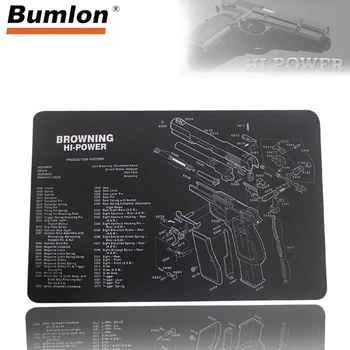 

BROWNING HI-POWER Gun Cleaning Bench Mat Rubber Carpet Non-Slip with Instructions Armourist Mat for Gun Airsoft Clean HT37-0098