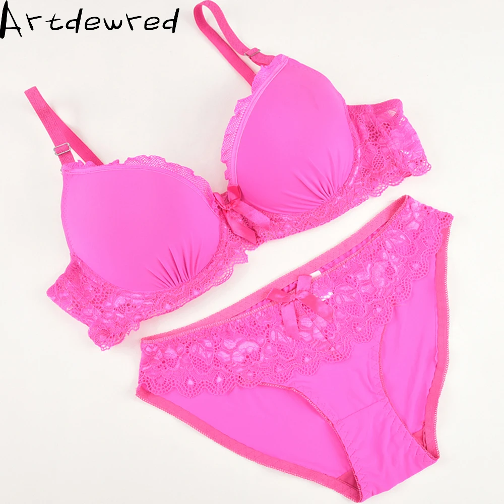 calvin klein underwear set ARTDEWRED New arrival Plus Size Bra Set 38-48 CDE Cup Brassiere Sets Women Sexy Lace Underwear Large Bra And Panty bralette womens lingerie sets