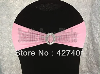 

Lilac Spandex Bands / Lycra Band With Oval Buck For Wedding & Banquet