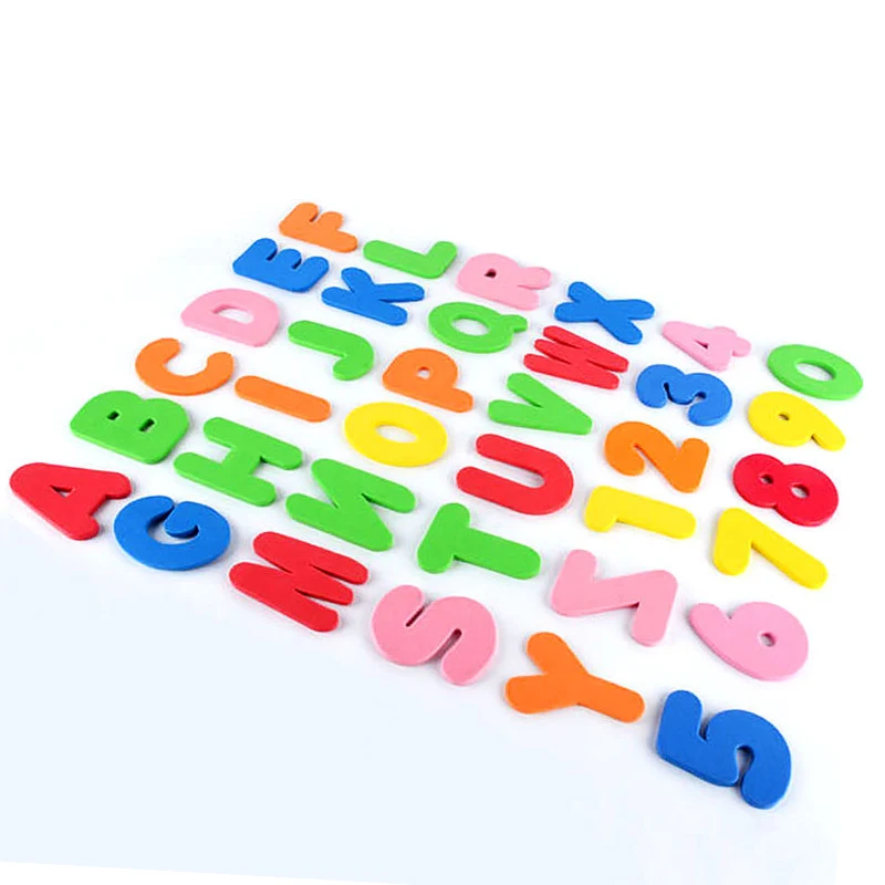 Детские поролоновые наклейки 26 букв+ 10 цифр, Детские водяные наклейки для ванны, Детские плавающие игрушки для душа