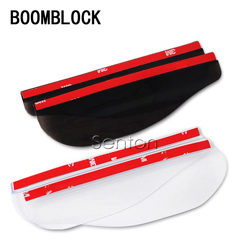 

BOOMBLOCK 2x Rearview Mirror Rain Eyebrow For Toyota Corolla C-hr rav4 Camry Honda Civic Accord crv fit 2017 Accessories