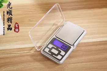 

200pcs/lot 500g 0.1g / 200g 0.01g Mini Portable Digital Electronic Jewelry Pocket Weight Scale 5 key with retail box