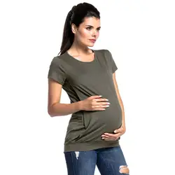 Уход топы для беременных принадлежности для кормления грудью Беременность футболки для беременных женская одежда кормления Костюмы Gravidas